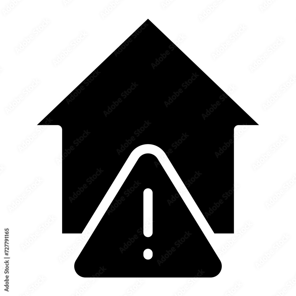 House with exclamation mark icon design. home alert symbol. House with exclamation mark icon design. home alert symbol.