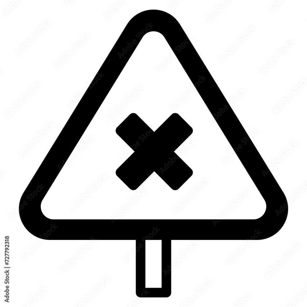 Obraz premium Exclamation Mark Sign Warning About An Emergency