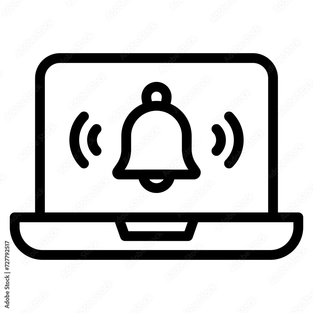 device notification icon set. bell notification icon