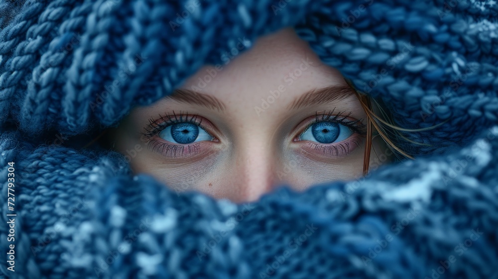 Close-Up of a Person With Blue Eyes Close-Up of a Person With Blue Eyes