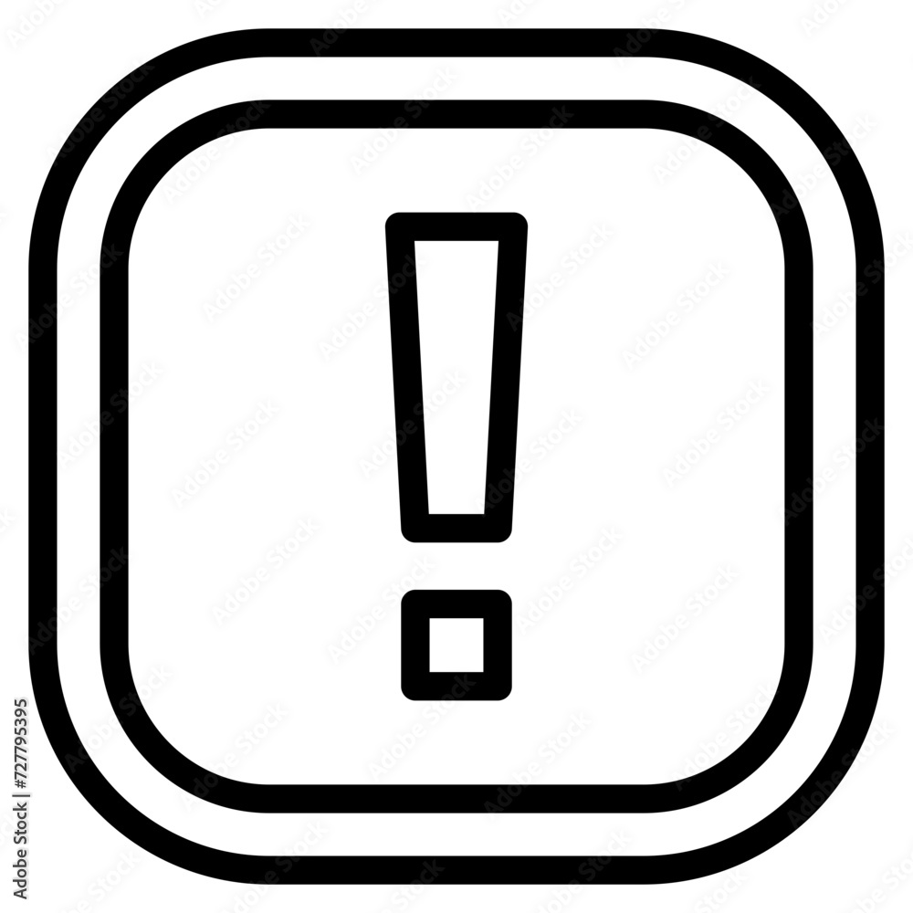 Exclamation Mark Sign Warning About An Emergency