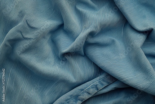 Light blue denim texture with pleats