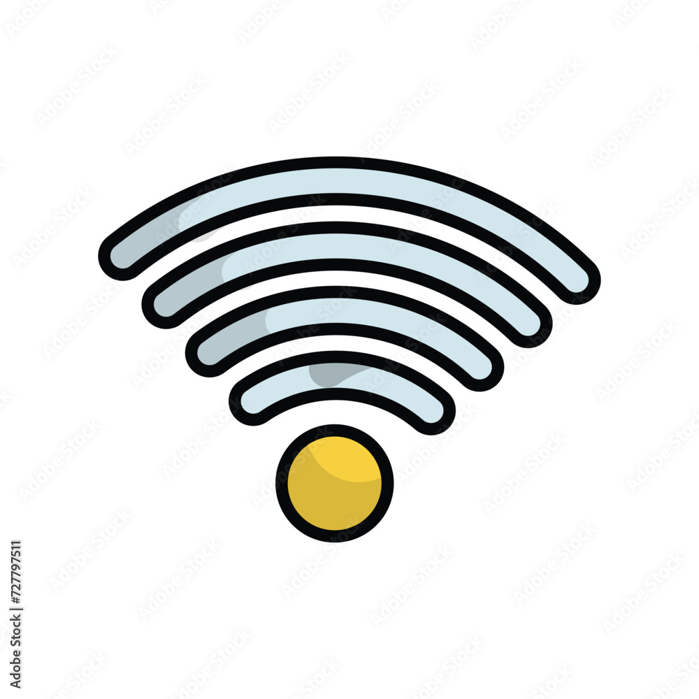wifi signal icon with white background vector stock illustration wifi signal icon with white background vector stock illustration