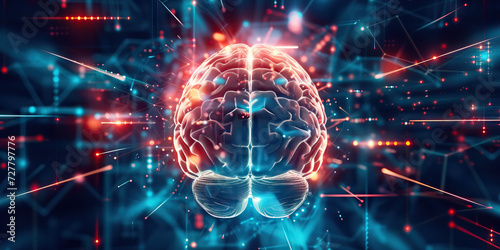 Cognitive Processes: A Visual Representation of Brain Functions and Mental Processes, Highlighting Activity Areas