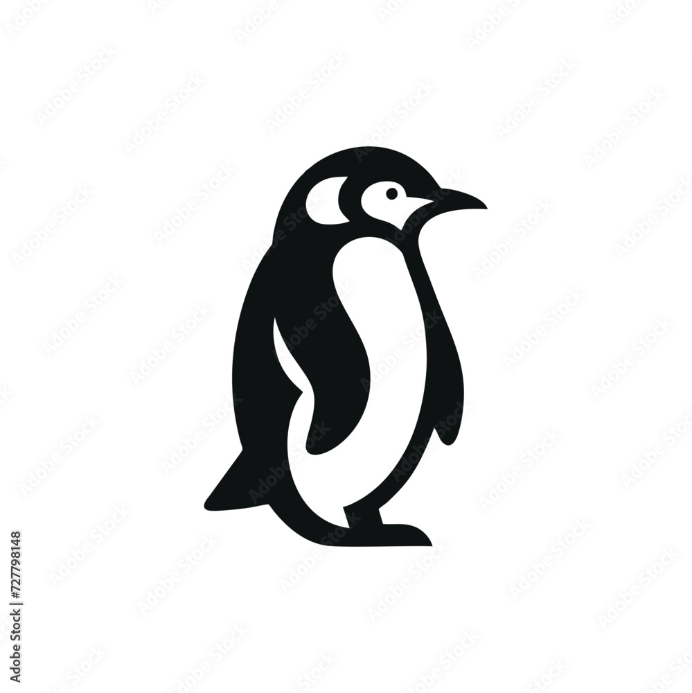 Obraz premium Cute Penguin Logo