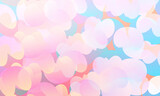 Lovely Background Hearts Pink Gradient