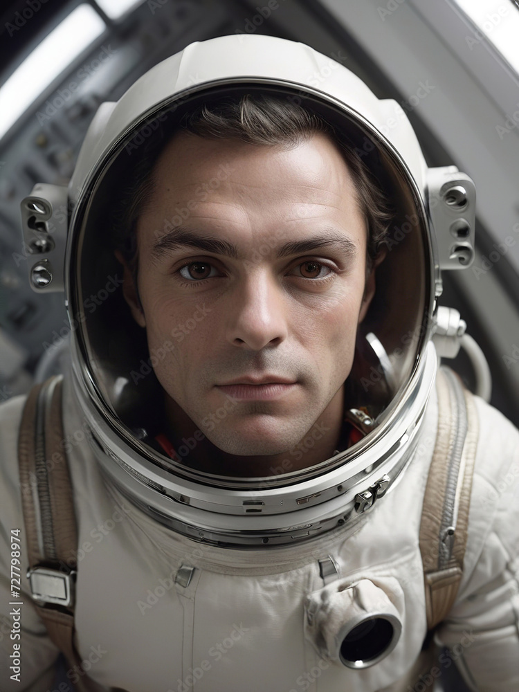 An astronaut in a white spacesuit, very detailed close up sharp skin An astronaut in a white spacesuit, very detailed close up sharp skin