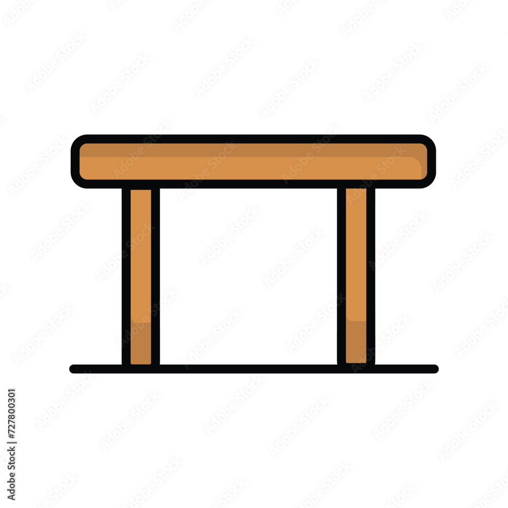 table icon with white background vector stock illustration table icon with white background vector stock illustration