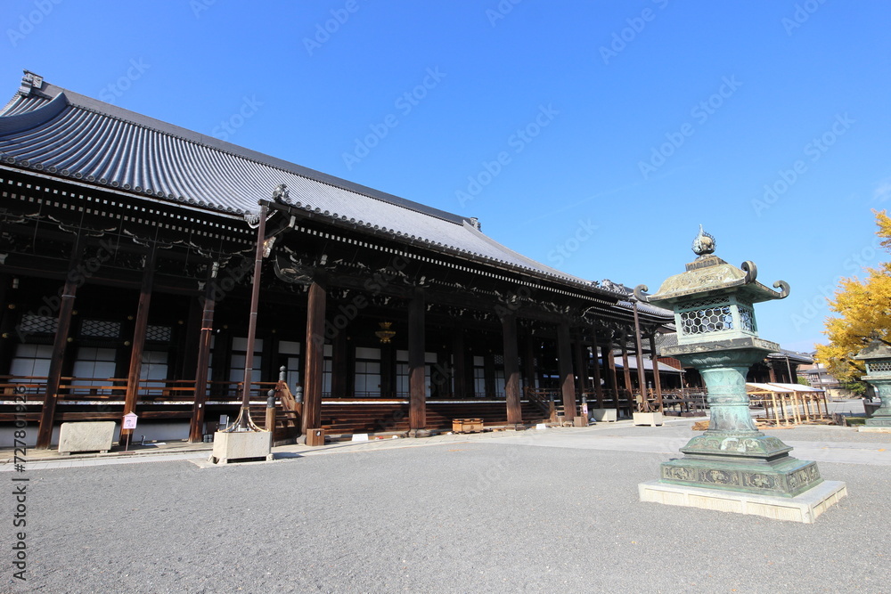 Goeido Hall in Nishi Hongwanji Temple, Kyoto, Japan Goeido Hall in Nishi Hongwanji Temple, Kyoto, Japan