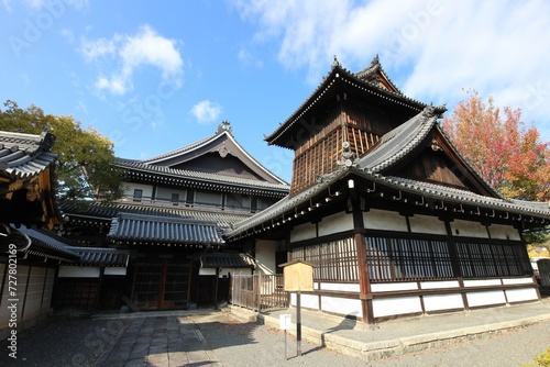 Drum Tower in Nishi Hongwanji Temple, Kyoto, Japan