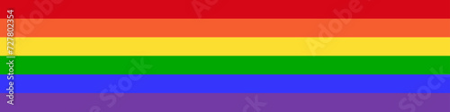 LGBT Pride Month. Pride Rainbow Flag for Background or Banner Template. Gay, Lesbian, Bisexual and Transgender Community. Vector Illustration. 