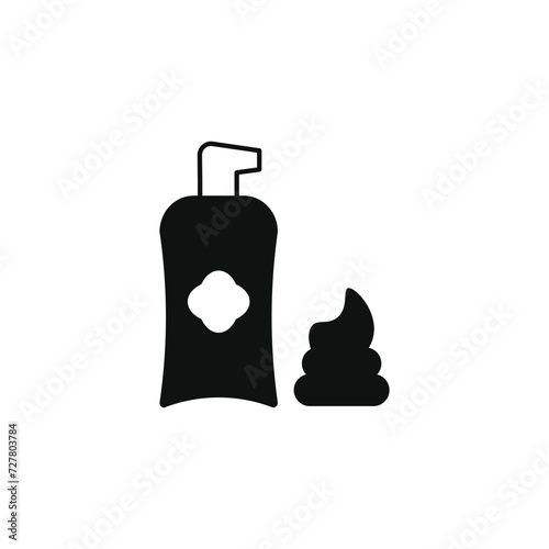 barber foam vector type icon