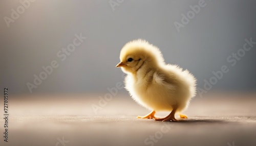 baby chick, isolated white background. copy space for text 