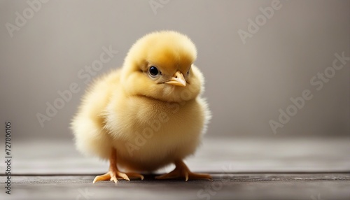 baby chick, isolated white background. copy space for text  © abu