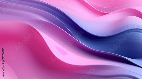 3D illustration pink and purple stripes in the