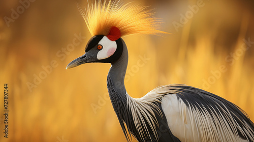  Black crowned crane Balearica pavonina Amboseli
