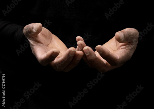 black man praying to God worshiping with faith and goodwill with people stock image stock photo 