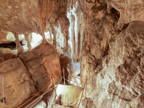 Cueva de Las Güixas, Villanúa, Pyrenees, Huesca, Aragon, Spain. Cave that can be visited in Villanua photo