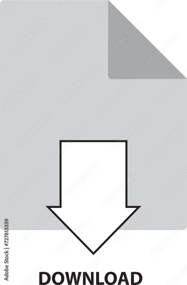 Download document icon app. File download data vector symbol button arrow Download document icon app. File download data vector symbol button arrow