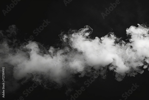 A black and white photo capturing the ethereal beauty of smoke flowing out of a pipe. This versatile image can be used to symbolize various concepts and can add a mysterious touch to any project
