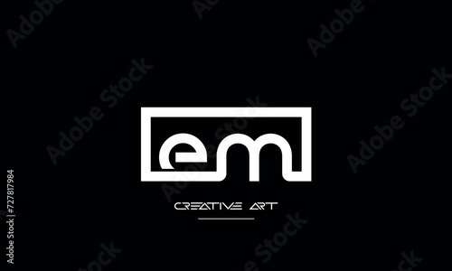 EM, ME, E, M abstract leters logo monogram photo