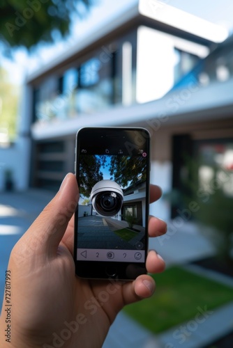 A person holding a smart phone in their hand. Suitable for technology and communication concepts