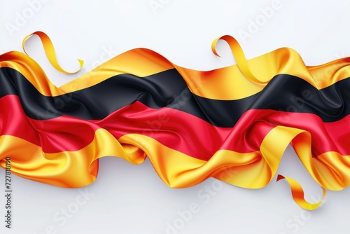 The flag of Germany is waving in the wind. Perfect for patriotic and national-themed projects