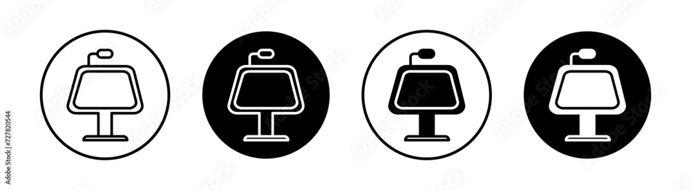Keynote presentation flat line icon set. Keynote presentation Thin line illustration vector Keynote presentation flat line icon set. Keynote presentation Thin line illustration vector