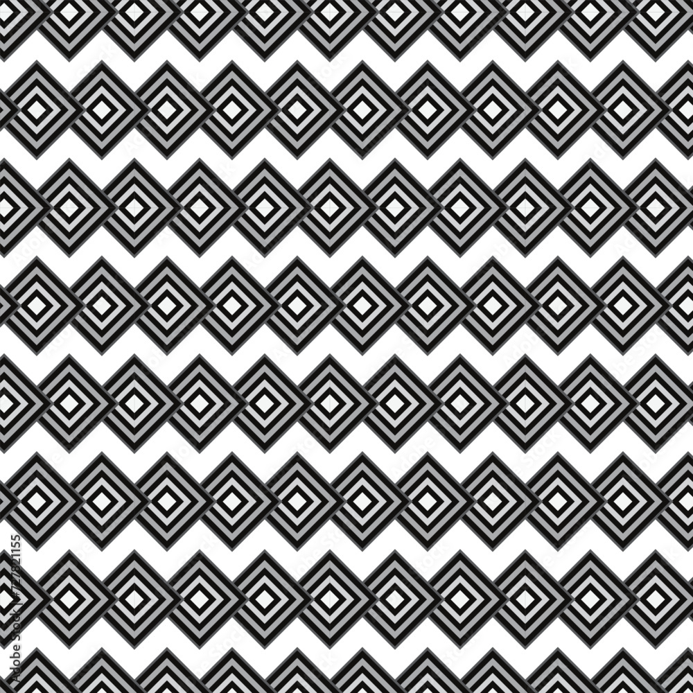 abstract seamless repeatable black white rectangle pattern.