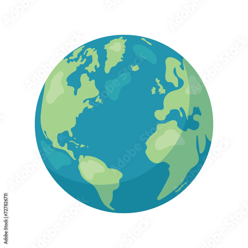 earth globe world map icon symbol isolated white background vector illustration
