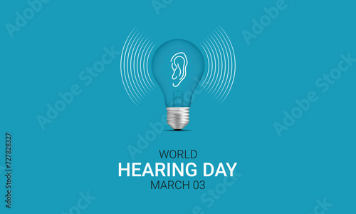 world hearing day, World hearing day,  creative concept design for banner, poster, vector illustration. #727828327