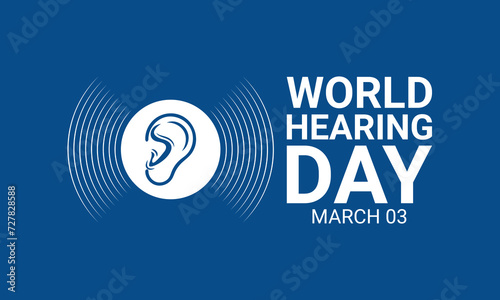 world hearing day, World hearing day,  creative concept design for banner, poster, vector illustration.