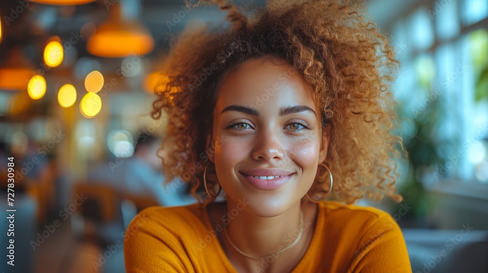 Jeune femme heureuse et souriante Jeune femme heureuse et souriante