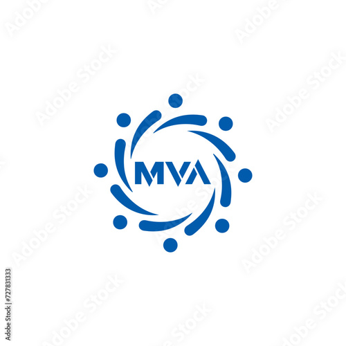 MVA logo. MVA set , M V A design. White MVA letter. MVA, M V A letter logo design. Initial letter MVA letter logo set, linked circle uppercase monogram logo. M V A letter logo vector design. 