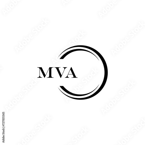 MVA logo. MVA set , M V A design. White MVA letter. MVA, M V A letter logo design. Initial letter MVA letter logo set, linked circle uppercase monogram logo. M V A letter logo vector design. © MdRakibul