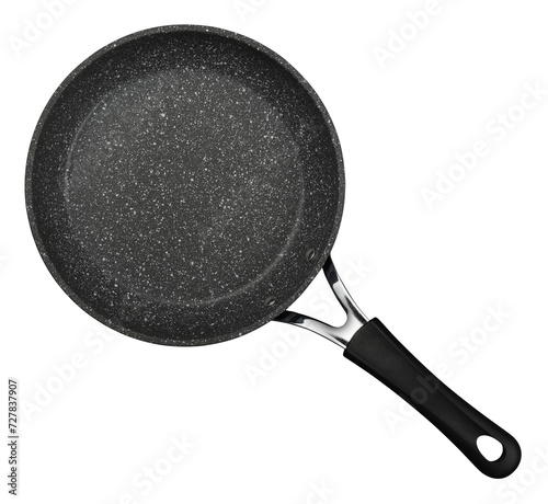Frying pan with nonstick surface isolated photo