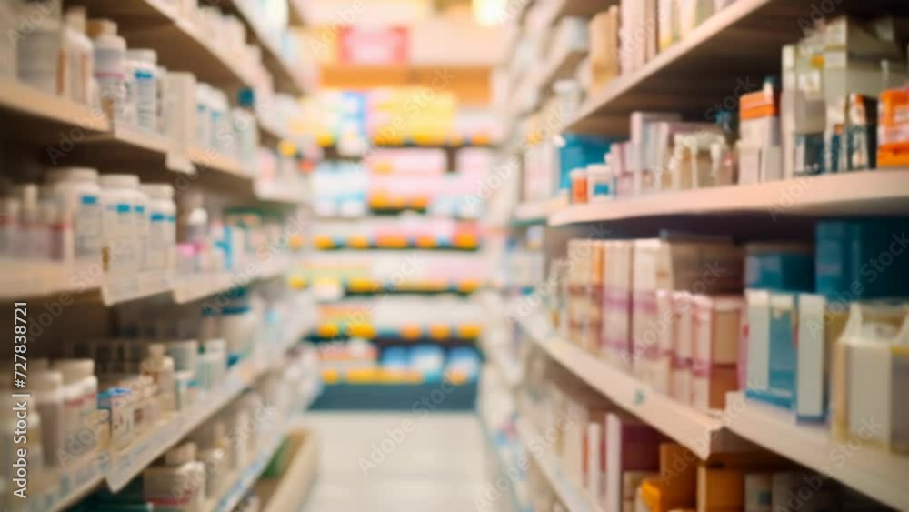 Dreamlike Drugstore Aisle. Generative ai Dreamlike Drugstore Aisle. Generative ai