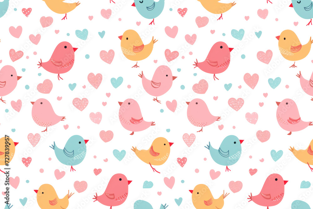 Pastel Valentine Hearts Seamless Pattern Pastel Valentine Hearts Seamless Pattern