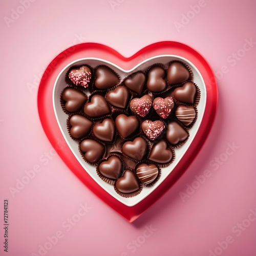 heart shaped chocolates © David Angkawijaya