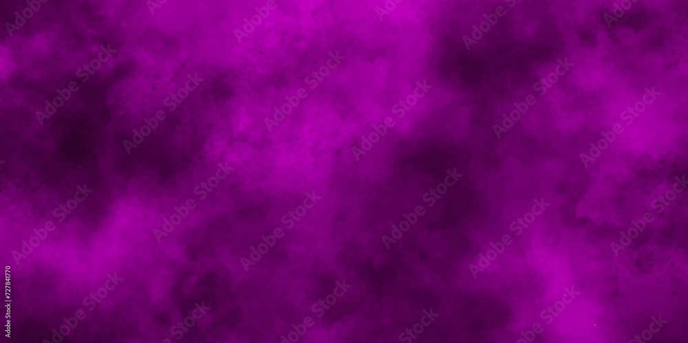Grunge abstract cosmic red and pink watercolor background,chaotically mixing puffs of purple smoke on a dark background,nebulae and stars in space,
