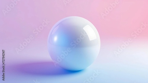 Gradient balls on isolated background. Snowy white ball. The white soft ball flows. dynamic 3d ball.