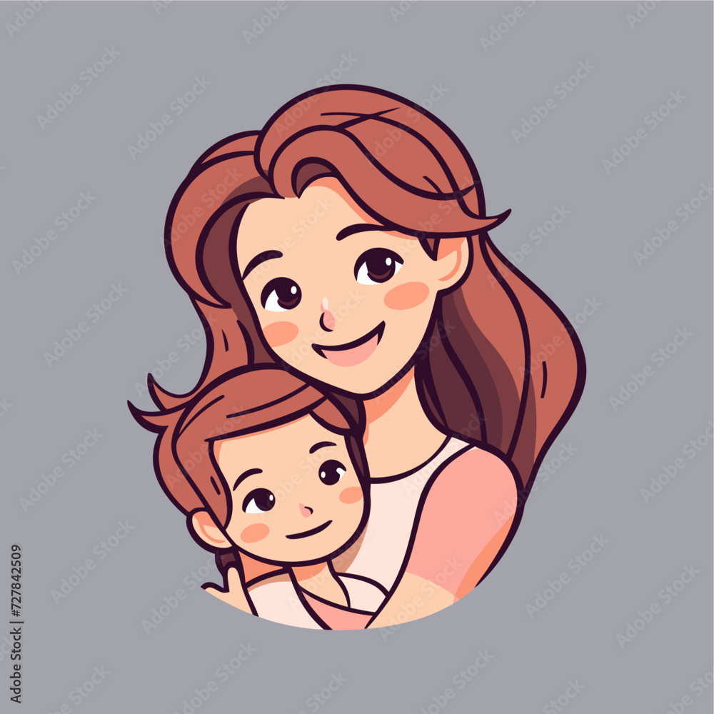 Asian mother and daughter hugging Asian mother and daughter hugging