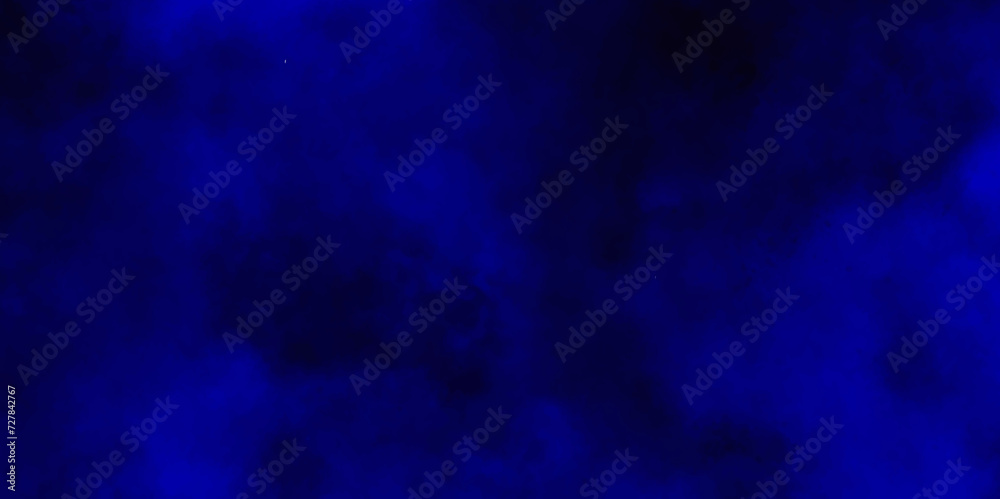 Blue powder explode cloud on black background.grunge blue background texture.Launched blue dust particle splash.Freeze motion of blue powder splash.