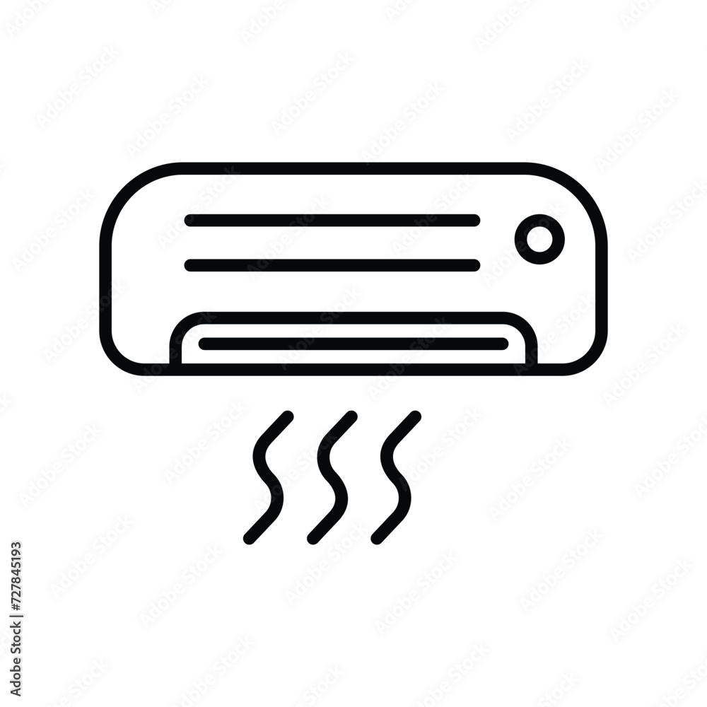 air condition icon with white background vector stock illustration air condition icon with white background vector stock illustration