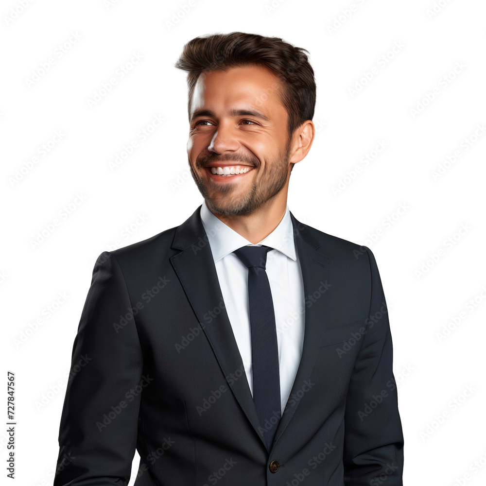 Portrait of a confident smiling businessman, isolated on white background Portrait of a confident smiling businessman, isolated on white background