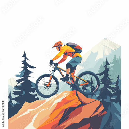 Extreme Mountainbiking in the mountains