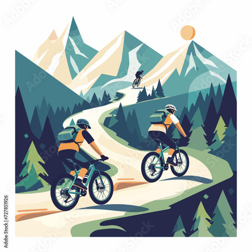 Mountainbiking in the mountains