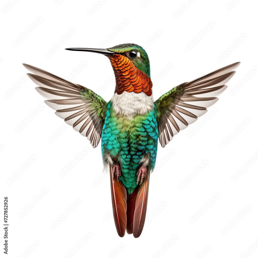 Fototapeta premium hummingbird isolated on white background