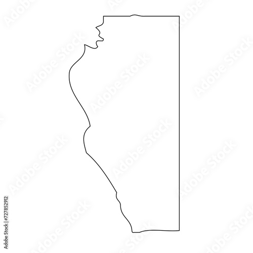 Adams County, Wisconsin. Outline of the map
