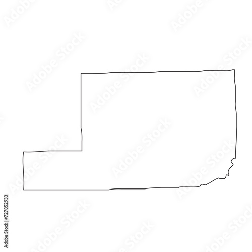 Adams County, Washington. Outline of the map